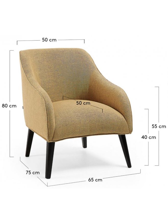 Кресло Lobby горчичное