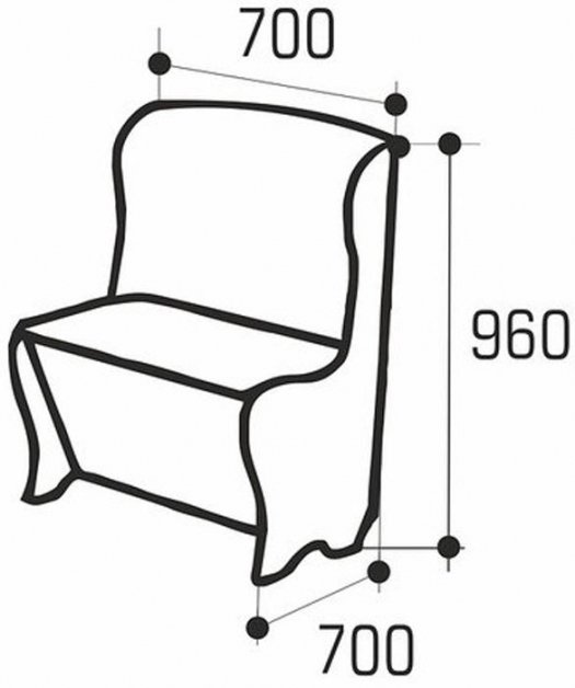 Кресло Модерн коричневое / бежевое
