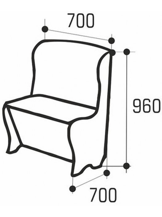 Кресло Модерн коричневое / бежевое