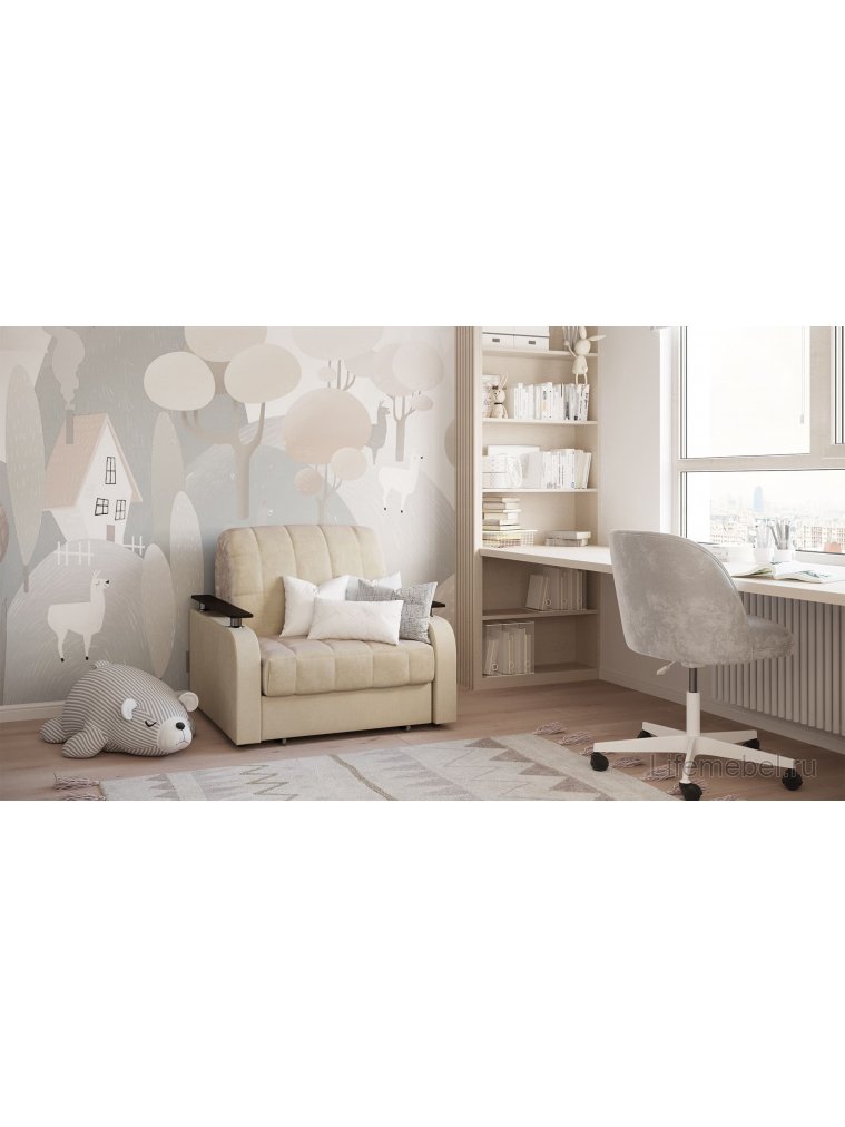 Кресло Moon Карина 044/Н10 Lux v1+(2)65н 004545 велюр бежевый 74-1
