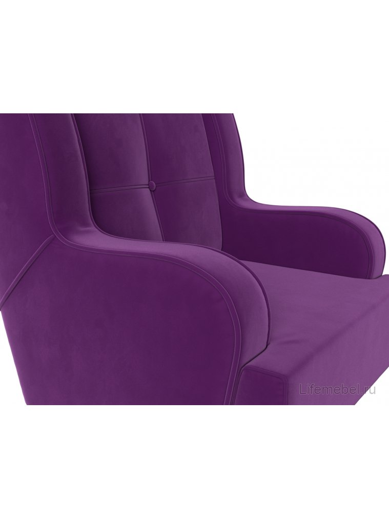 Кресло Неаполь фиолетовый микровельвет