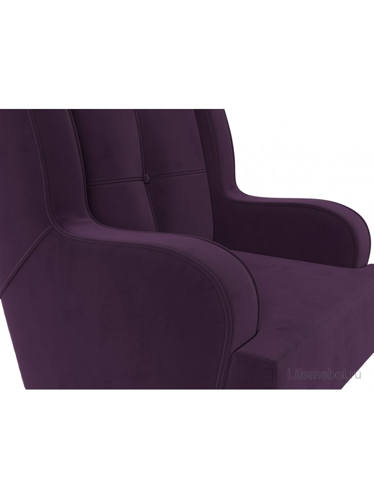 Кресло Неаполь фиолетовый велюр