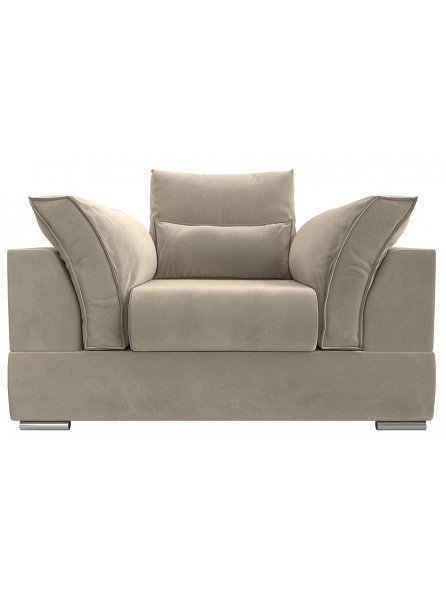 Кресло Пекин бежевый микровельвет