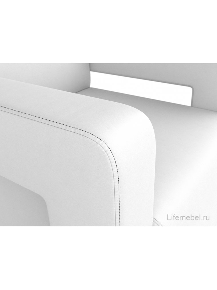 Кресло Рамос белая экокожа