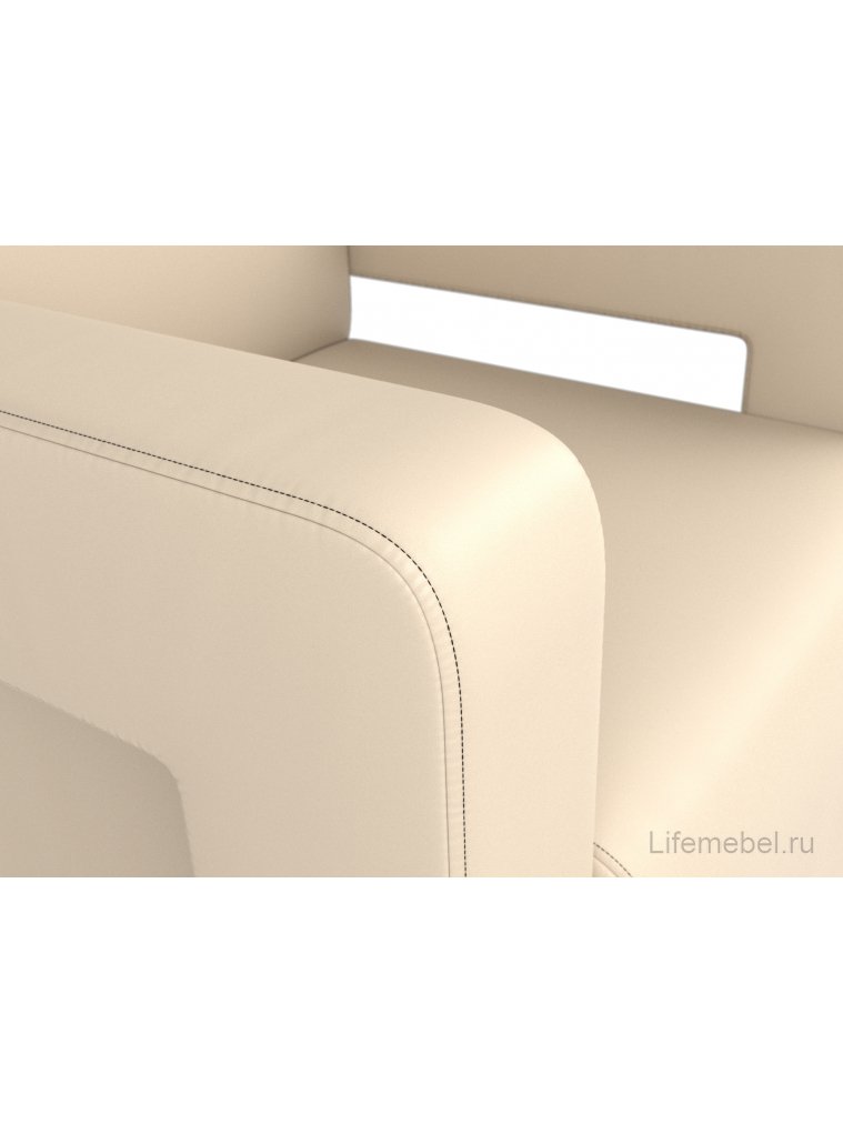 Кресло Рамос бежевая экокожа