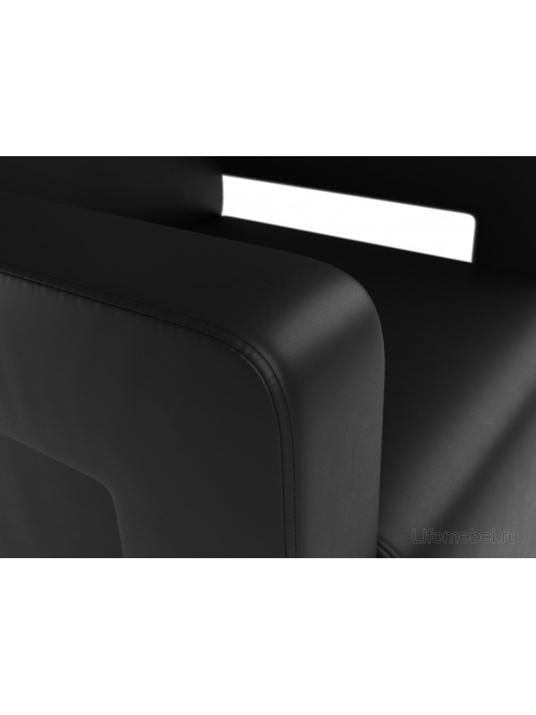 Кресло Рамос черная экокожа