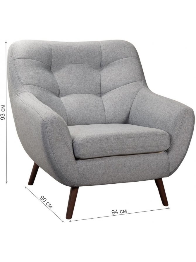 Кресло Сканди-1 грей