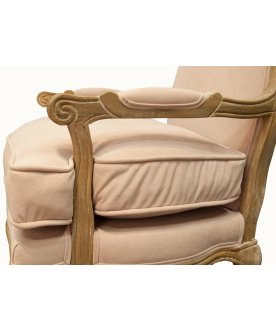 Мягкое полукресло с подлокотниками Nitro Beige Velvet