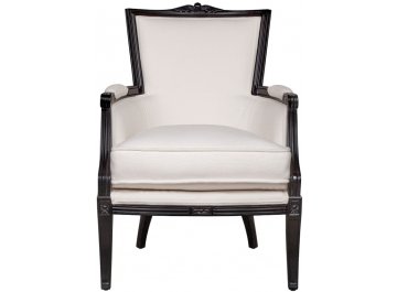 Мягкое полукресло с подлокотниками Tous white