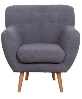 Низкое кресло Fuller Grey Boucle