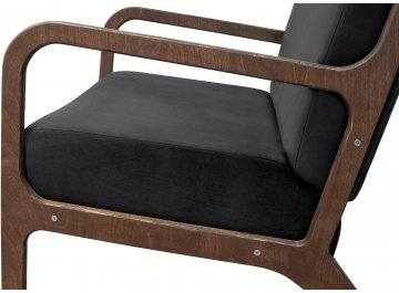 Низкое кресло Mody Black