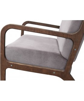 Низкое кресло Mody Grey