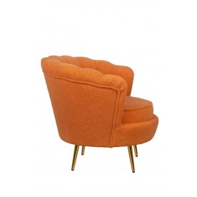 Низкое кресло Pearl Orange Boucle