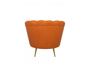 Низкое кресло Pearl Orange Boucle