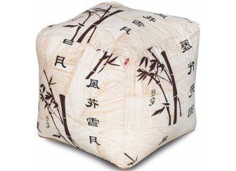 Пуф Куб Стебли бамбука