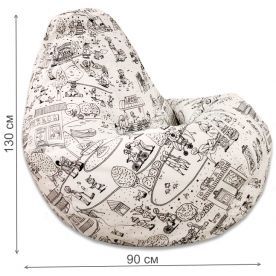 Пуф-мешок Раскраска