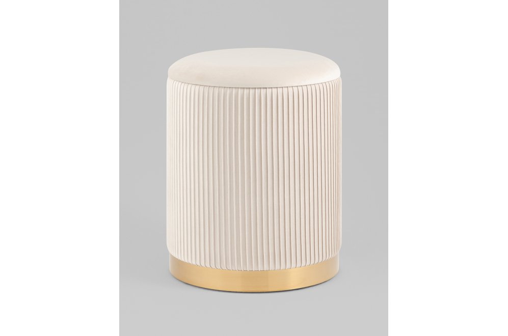 Пуф Аннис , велюр бежевый