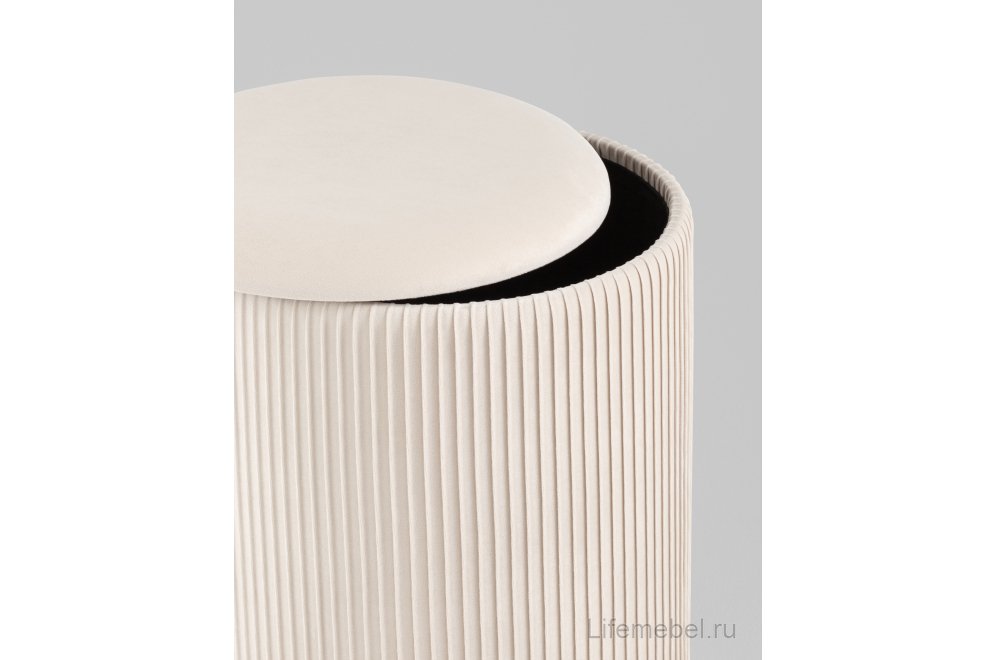 Пуф Аннис , велюр бежевый