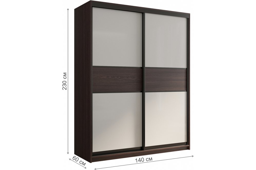 Шкаф-купе Кааппи 11 140х60 венге