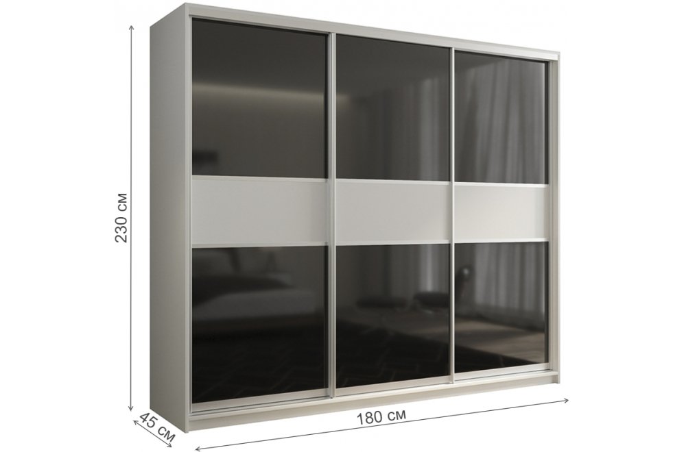 Шкаф-купе Кааппи 12 180х45 белый бриллиант