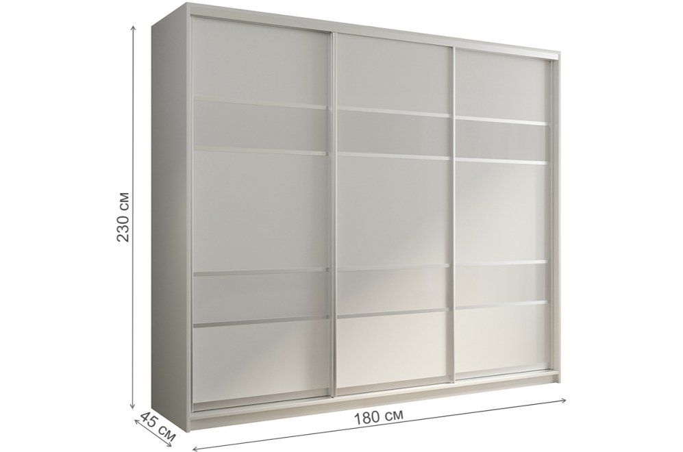 Шкаф-купе Кааппи 8 180х45 белый бриллиант