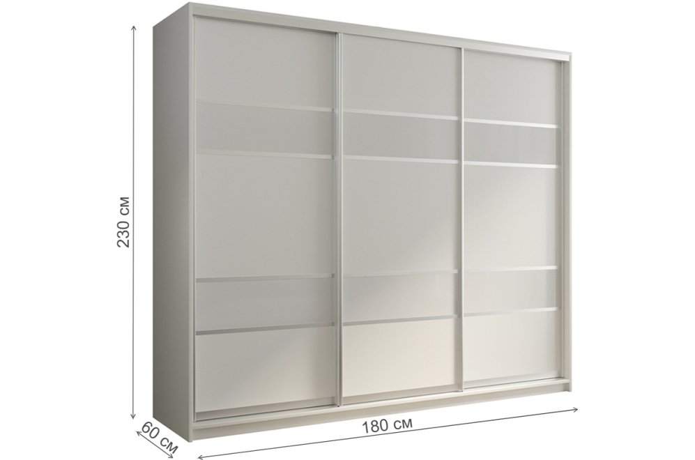 Шкаф-купе Кааппи 8 180х60 белый бриллиант