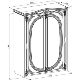 Шкаф-купе Ассоль плюс АС-16