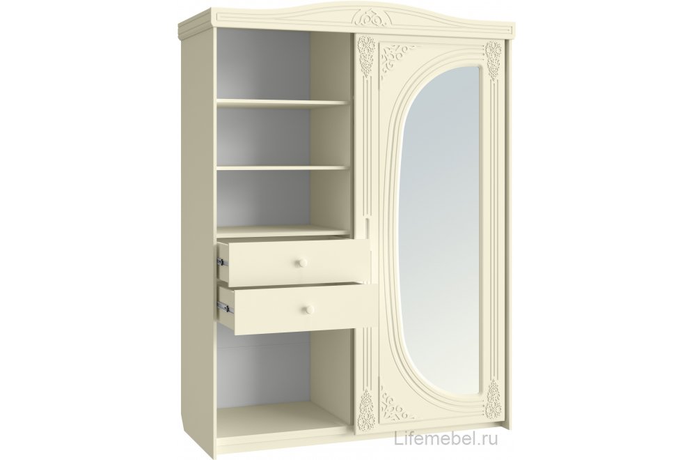 Шкаф-купе Ассоль плюс АС-16 ваниль