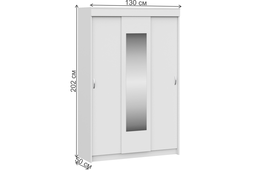 Шкаф-купе Бассо дуб атланта / дуб сакраменто