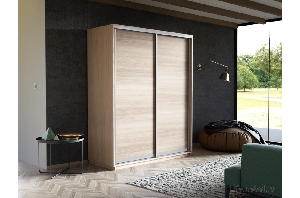 Шкаф-купе Экспресс 1400х2200х440 ясень шимо светлый