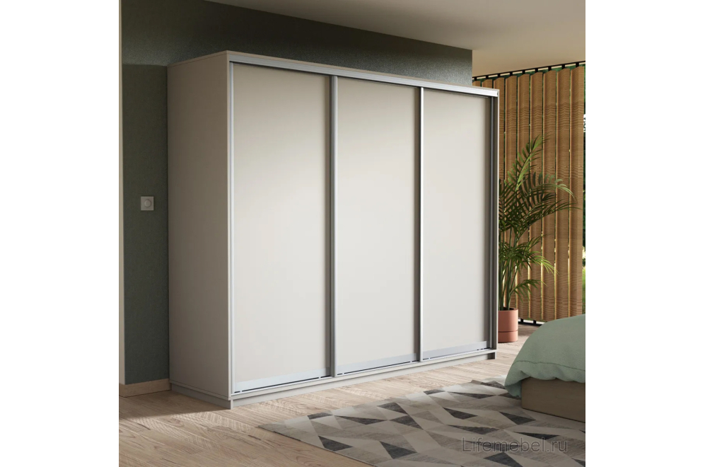 Шкаф-купе Экспресс 1800х2200х440 белый снег