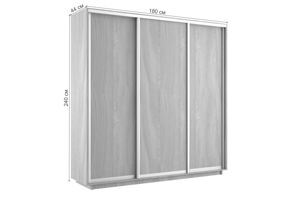 Шкаф-купе Экспресс 1800х2400х440 ясень шимо светлый