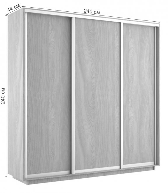 Шкаф-купе Экспресс 2400х2400х440 NEW венге