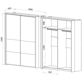 Шкаф-купе Кения 5001.М1