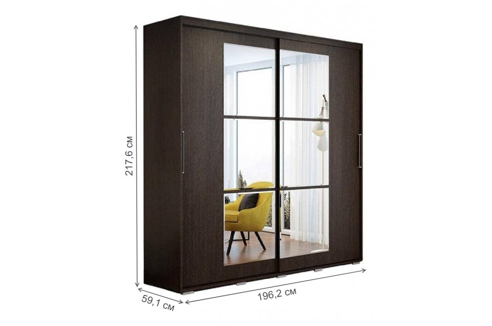 Шкаф-купе Крафт-3 венге