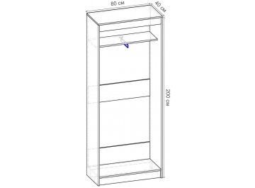 Шкаф-купе Риф 2 ШК.016.800-01