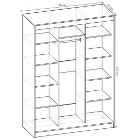 Шкаф-купе Риф 3 ШК.033.1700-01/21 вариант 2