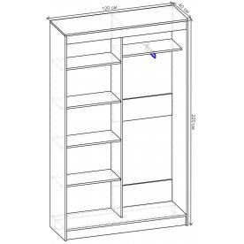 Шкаф-купе Стандарт 2 ШК.004.1200-08