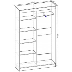 Шкаф-купе Стандарт 2 ШК.004.1200-09
