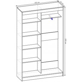 Шкаф-купе Стандарт 2 ШК.004.1600-08