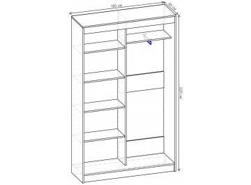 Шкаф-купе Стандарт 2 ШК.004.1600-08