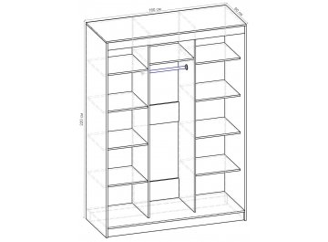 Шкаф-купе Стандарт 3 ШК.010.1600-09