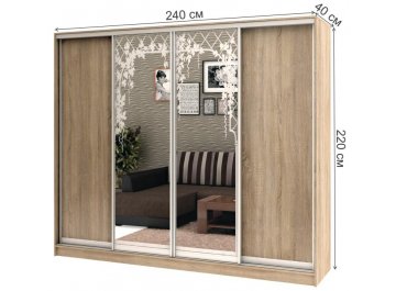 Шкаф-купе Стандарт Комбо 4.3 ШК.012.2400-08 / 18