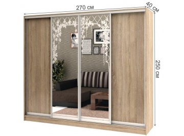 Шкаф-купе Стандарт Комбо 4.3 ШК.013.2700-08 / 18