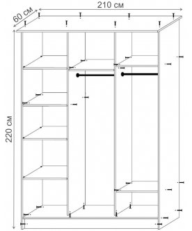 Шкаф-купе Зеркало-3