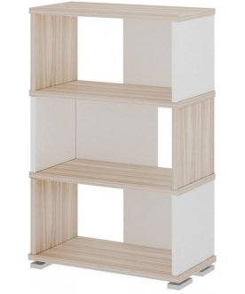 Стеллаж СБ-10.2 карамель - белый жемчуг