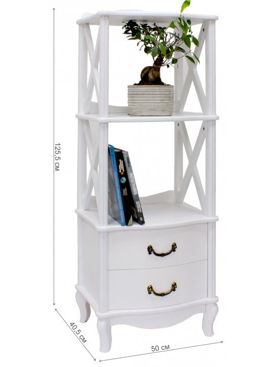 Этажерка Джульетта-2 молочный дуб