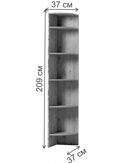 Стеллаж Комфорт №9 дуб золотистый