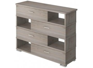 Комод Домино СБ-40/4-ПВК закругленая Н