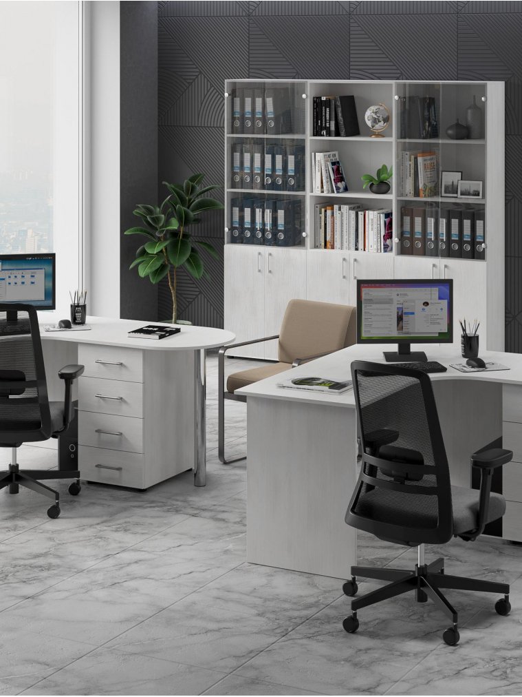 Стеллаж открытый ОФ-301К северное дерево светлое